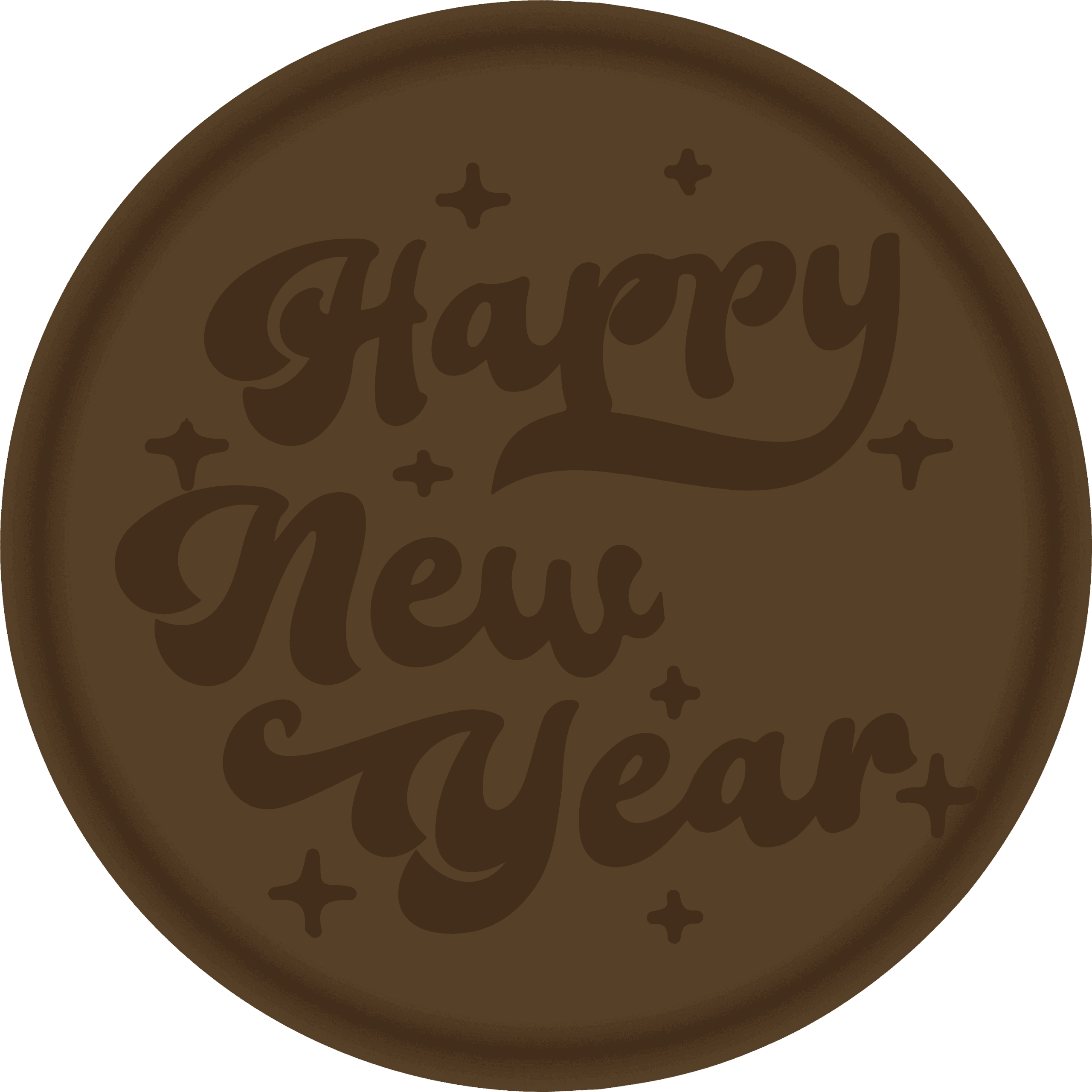happy new year design Tampon en métal Happy new year design illDESIGN France