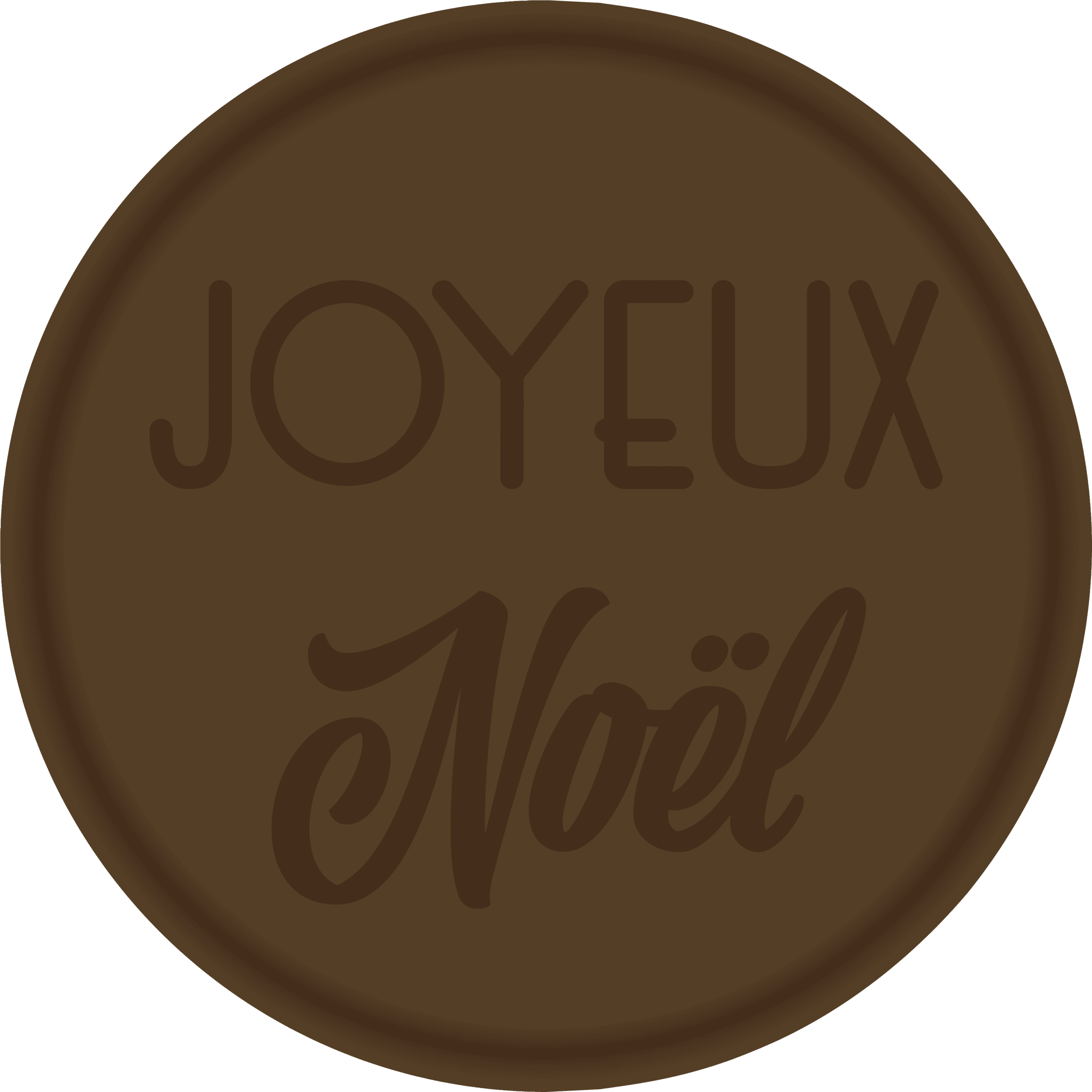 Tampon en métal Joyeux noël