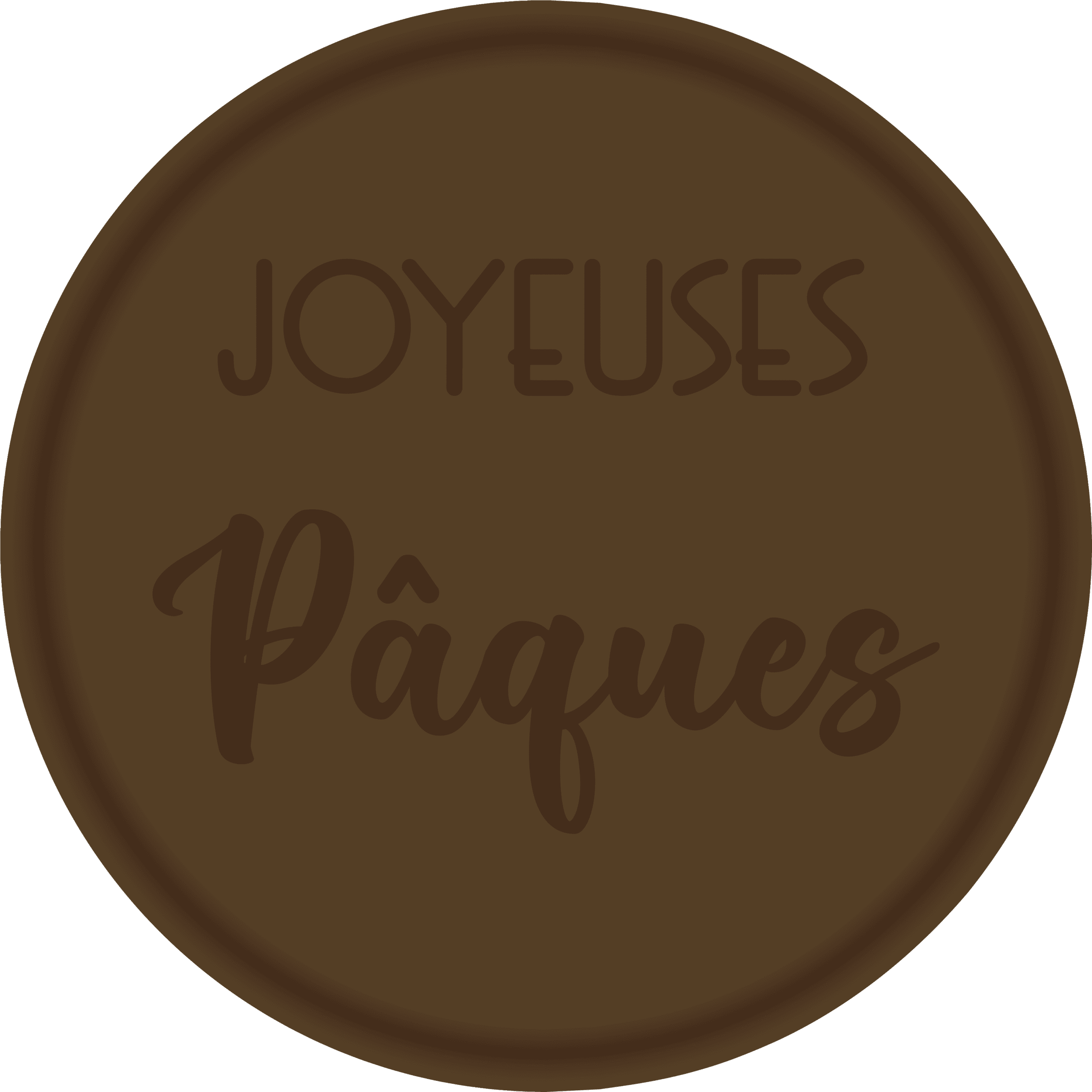 Tampon en métal Joyeuses paques