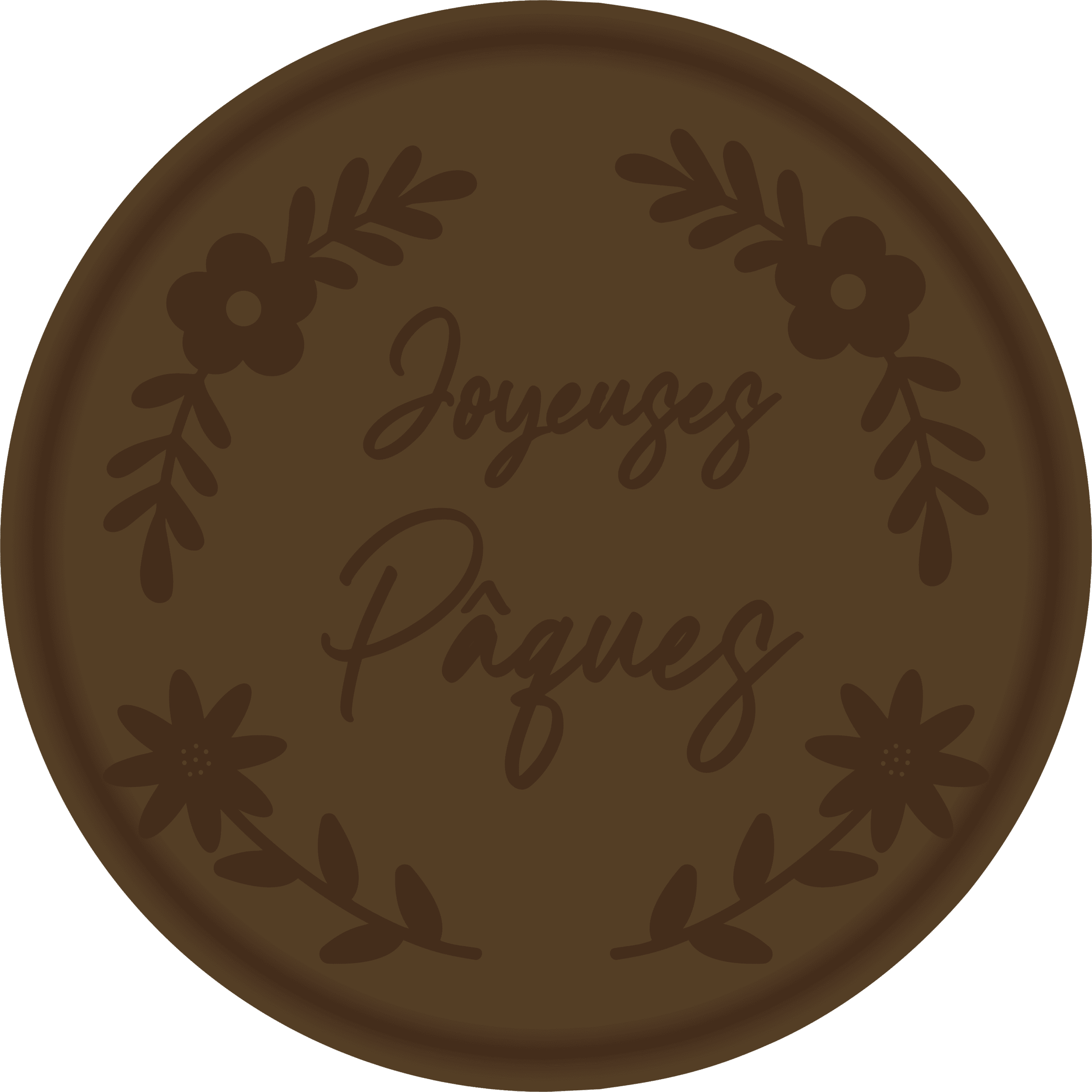 joyeuses paques couronne Tampon en métal Joyeuses paques couronne illDESIGN France