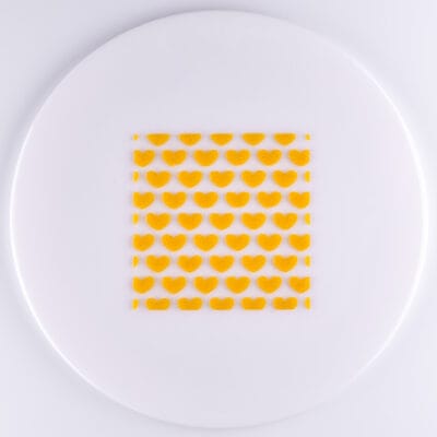 Pochoir Coeur grille carré illDESIGN France