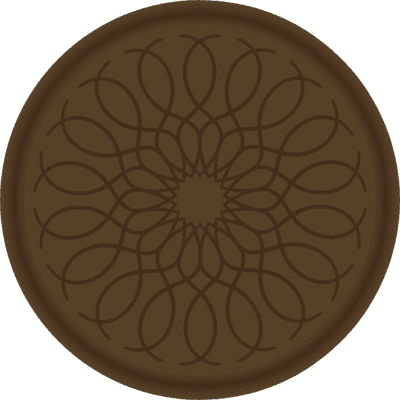 Tampon en métal Mandala illDESIGN France