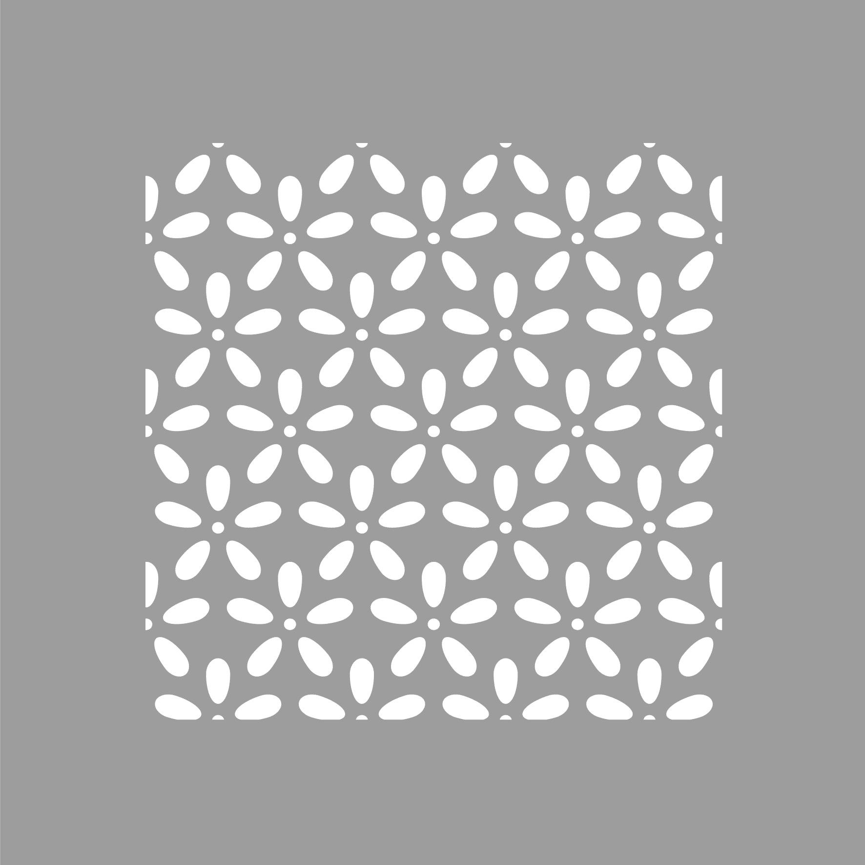 POCHOIR FLEURS GRILLE POCHOIR FLEURS GRILLE illDESIGN France