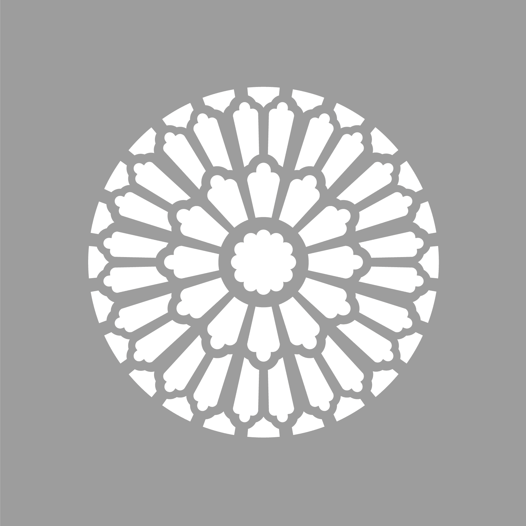 POCHOIR ROSACE illDESIGN France