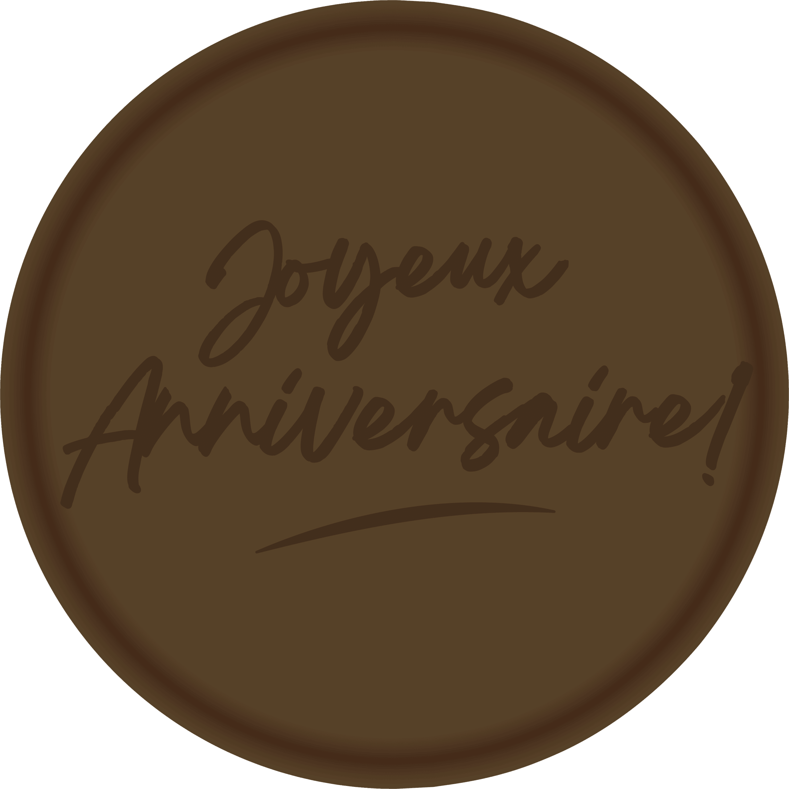 Tampon en métal Joyeux anniversaire Italique Tampon en métal Joyeux anniversaire Italique illDESIGN France