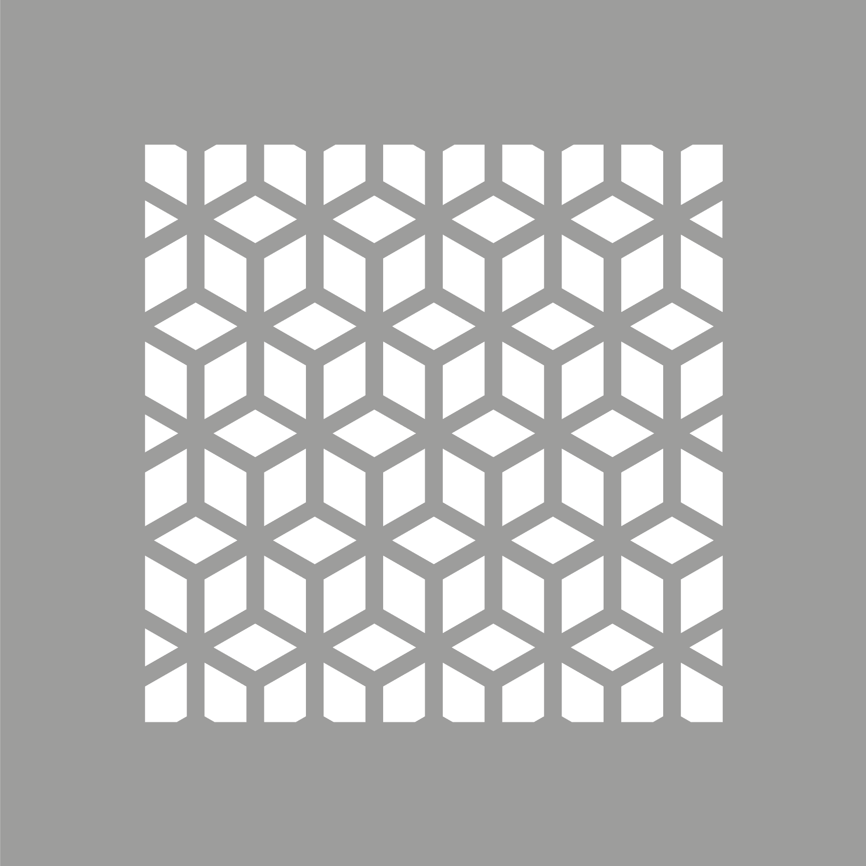 POCHOIR CUBE GRILLE illDESIGN France