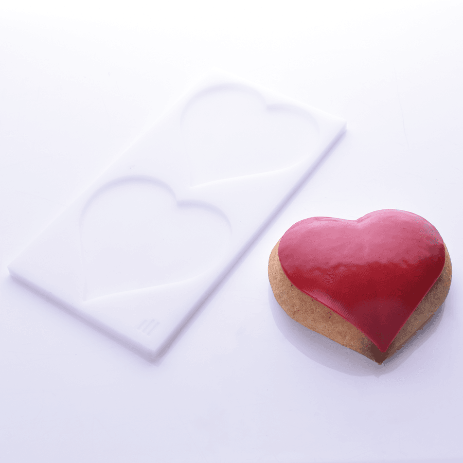 Moule fondant coeur plein 2 Moule fondant coeur plein