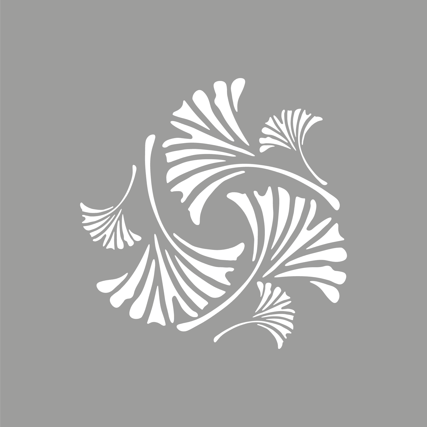 POCHOIR GINKO ROND illDESIGN France